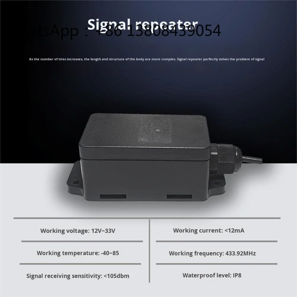 TPMS 4-Wheel Pickup Truck RV Truck Tire Pressure Monitoring System Detector Solar External Sensor