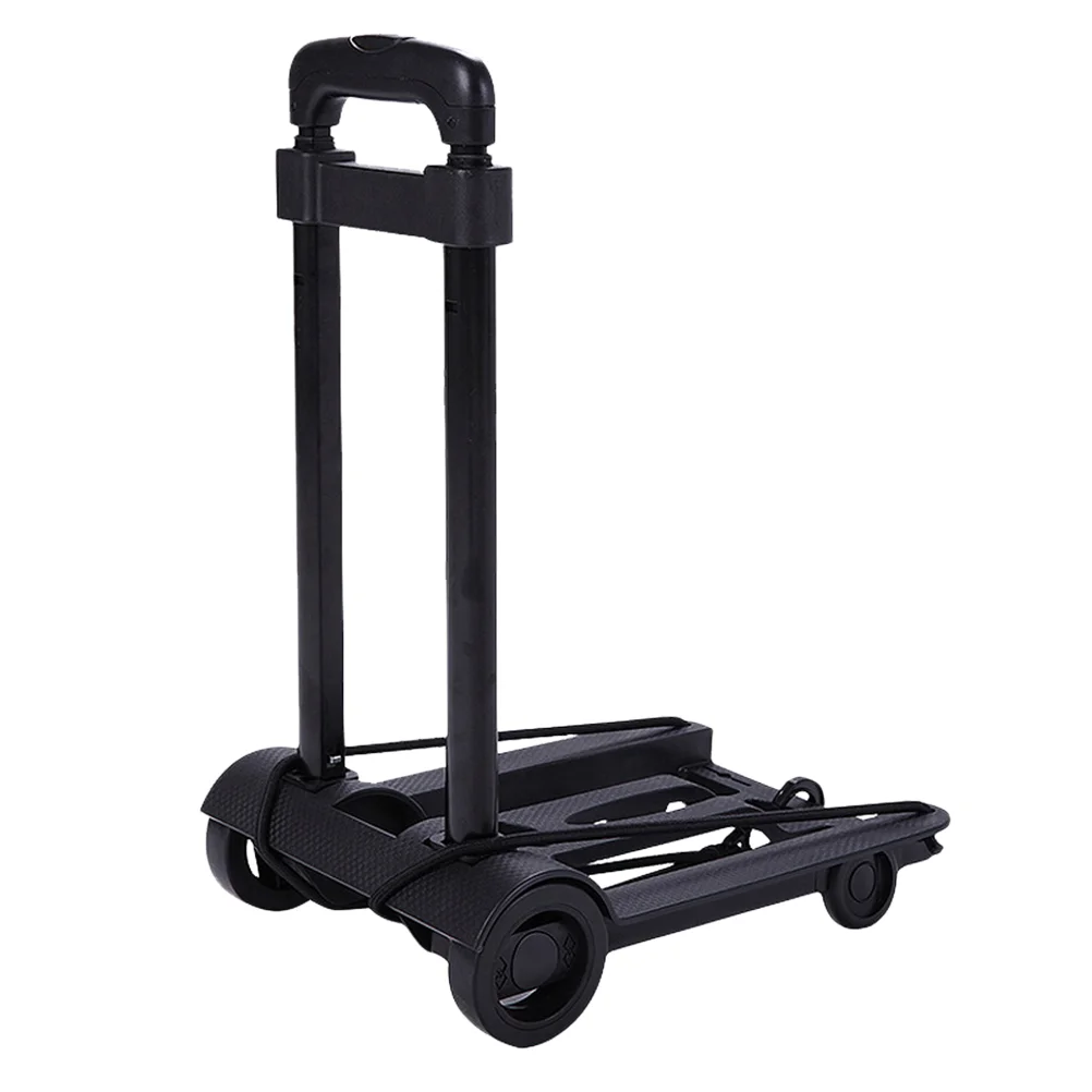 Utility Cart with Wheels Foldable Collapsible Luggage Dolly Cart Portable Fold Dolly for Travel Moving and Office Use