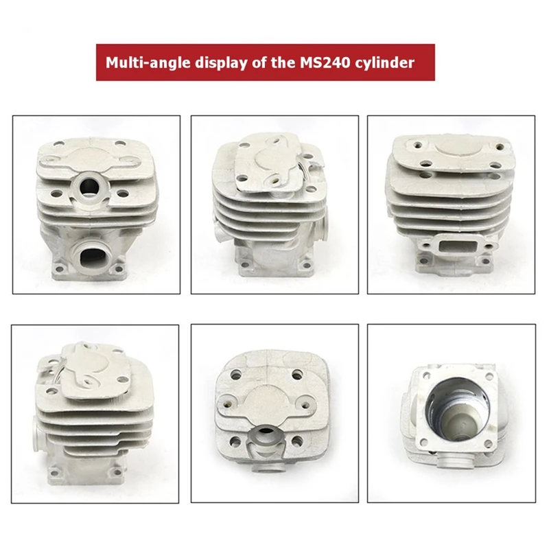 A03F Spare Parts Cylinder Assembly 42mm Piston Sleeve Kit for MS240 MS-240 024AV Chainsaw Replacement