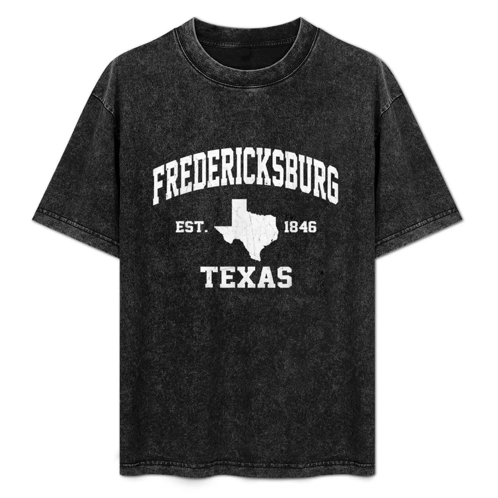 

Fredericksburg Texas TX vintage State Athletic style T-Shirt Fashion Casual Short Sleeve T-Shirt