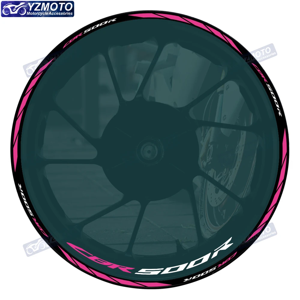 

Motorbike Racing Reflective 17 Inch Wheel Stickers Rim Stripe Tape Hub Motorcycle Decal Accessories Decorate For Honda CBR500R