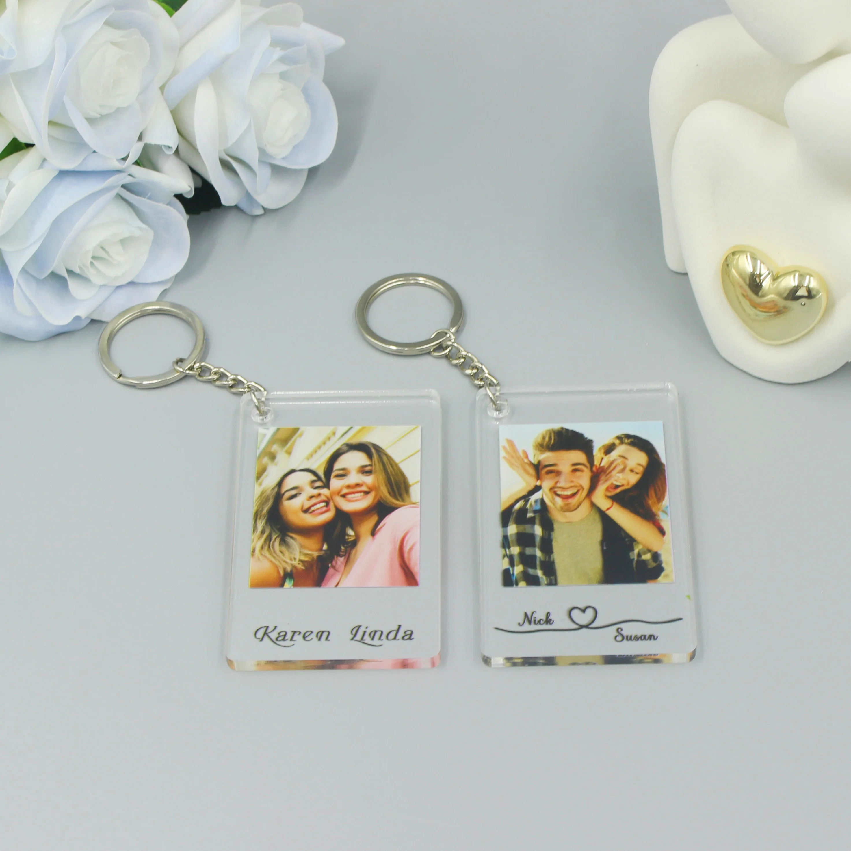 Custom Photo Keychain | Personalized Photo Keychain | Anniversary Gift | Gift for Him | Gift for Her | Christmas gifts