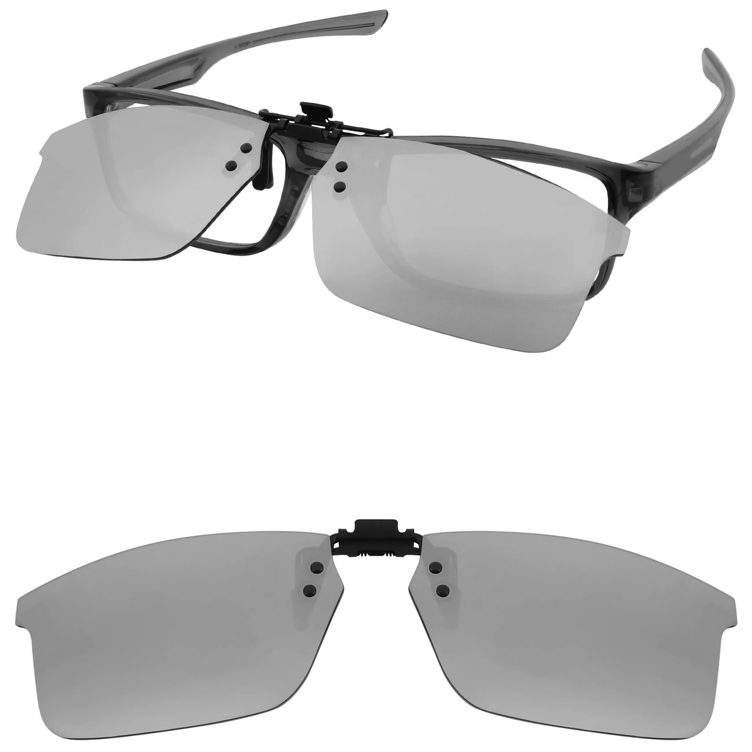 Rarayvix Polarized Flip-up Clip-on Sunglasses for Oakley Plank 2.0 OX8081 51mm for Men Women UV Protection Sunglasses
