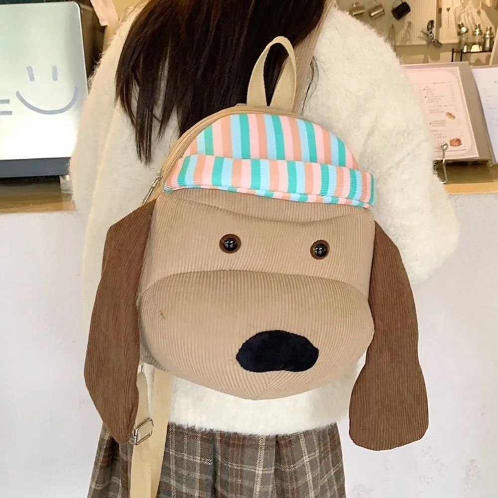 

Милый универсальный рюкзак с героями мультфильмов, пушистый рюкзак с собакой, большая вместительная пушистая школьная сумка для студентов, игровые принадлежности