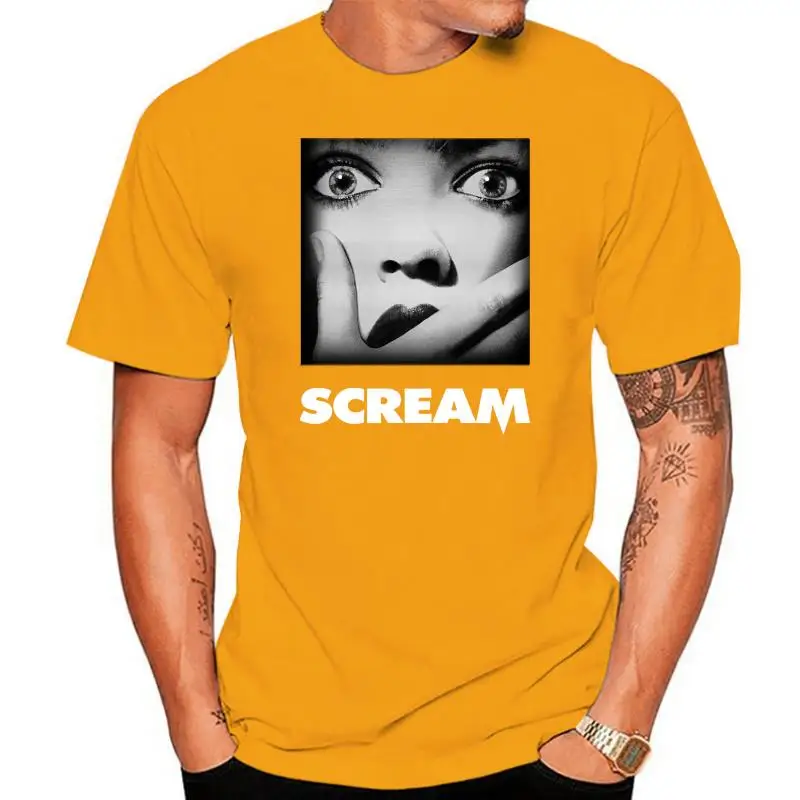 Scream Movie Poster Licensed Adult T-Shirt All Sizes Streetwear Tee Shirt