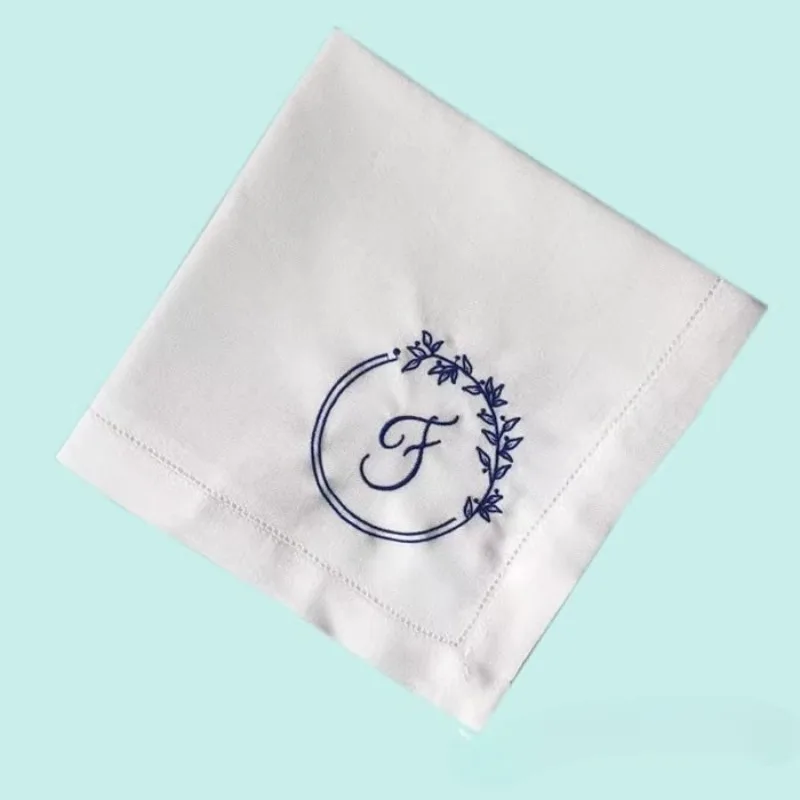 

Customized Logo Cotton Napkin Linen Handkerchief
