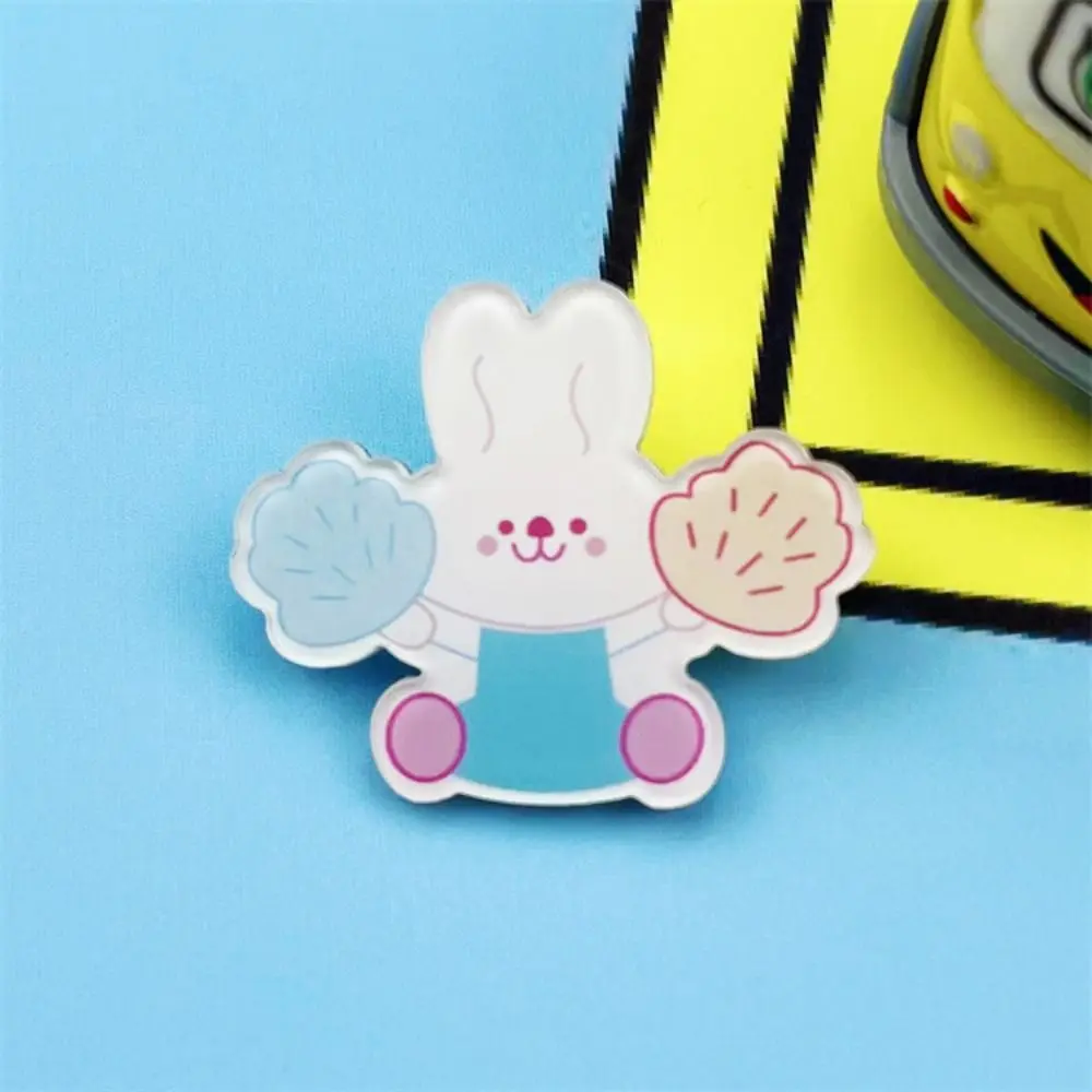 Cartoons Dog Pin Acrylic Dog Pin Badge Bear Dog Cartoons Bunny Brooches Bunny Creative Bear Bunny Lapel Pins Women