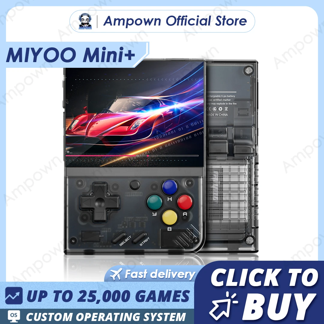 Портативная Ретро игровая консоль MIYOO Mini Plus V2 Mini + IPS экран Классическая игровая консоль операционная система Linux детский подарок