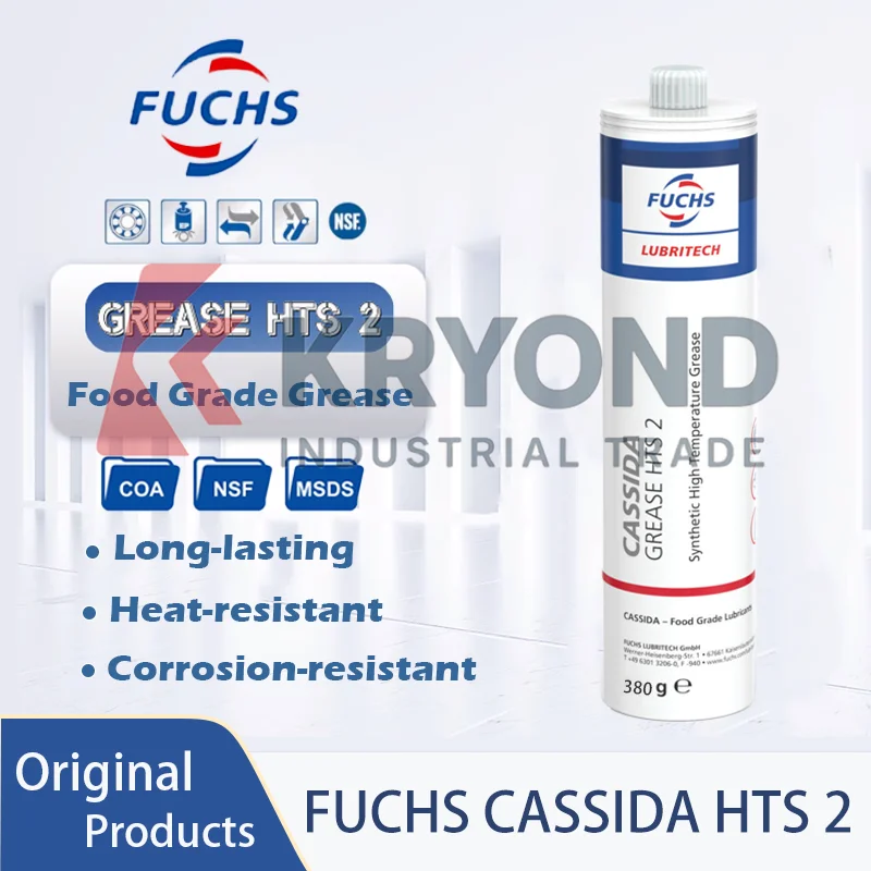 FUCHS CASSIDA HTS 2 380g Graxa de alta temperatura de qualidade alimentar 380g para fornos e máquinas Produto original