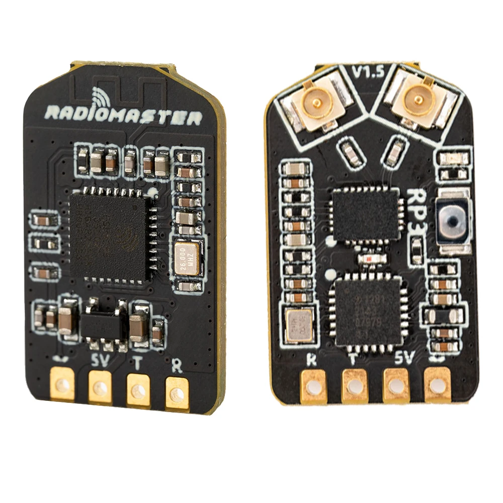 RadioMaster RP3 True Diversity Receiver ExpressLRS ELRS 2.4GHZ Nano Receiver Dual Antenna for RC Airplane FPV Freestyle Long
