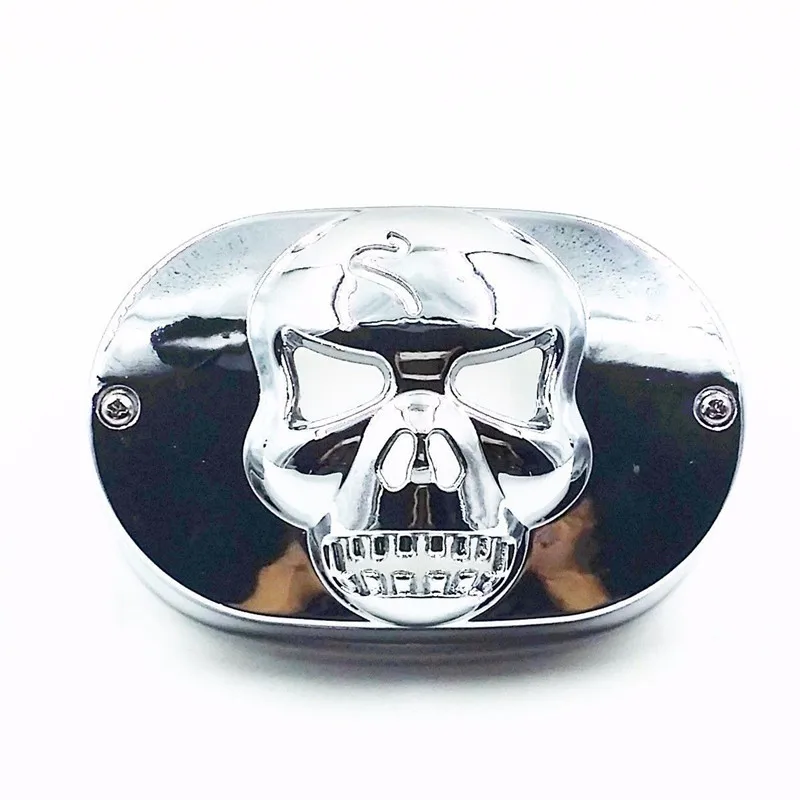 Skull Tail Light Collar Mask For Harley Touring Softail XL Road King Dyna FLHRC