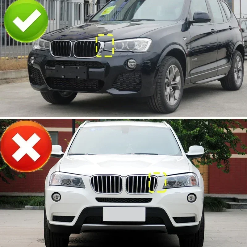 Front Kidney Double Line Grille Grill Replacement Racing Grills Grilles Auto Grill Accessories For BMW X3 X4 F25 F26 2014-2017