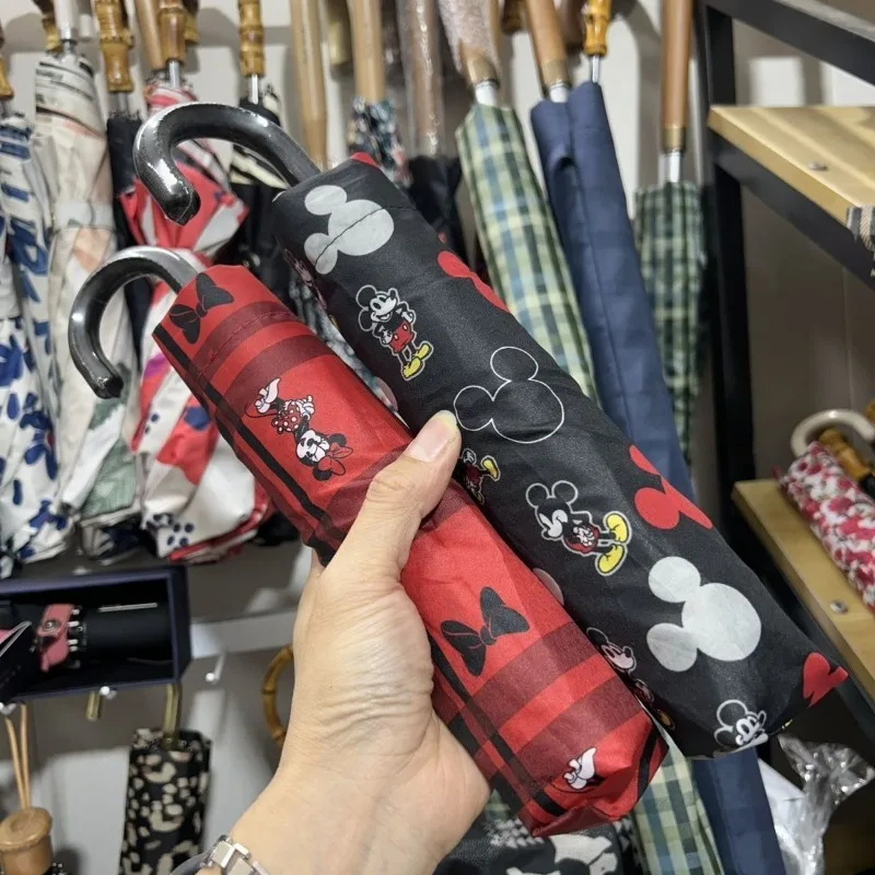 New Mickey Mouse cartoon peripheral umbrella for men and women cartoon large size high-value creative trendy umbrella gift