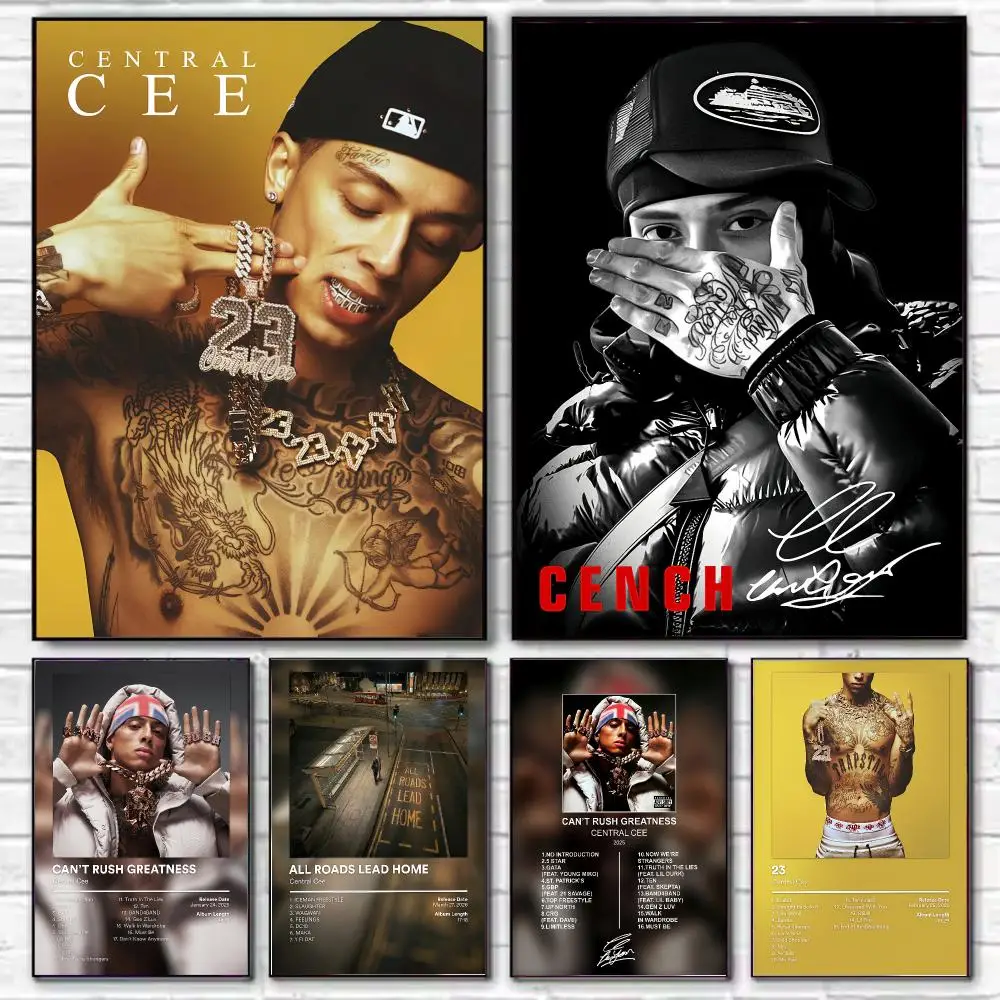 Rapper Central Cee Poster HD Art Decorative Wall Art Waterproof Home Décor for Living Room Bedroom Café Stylish Gift