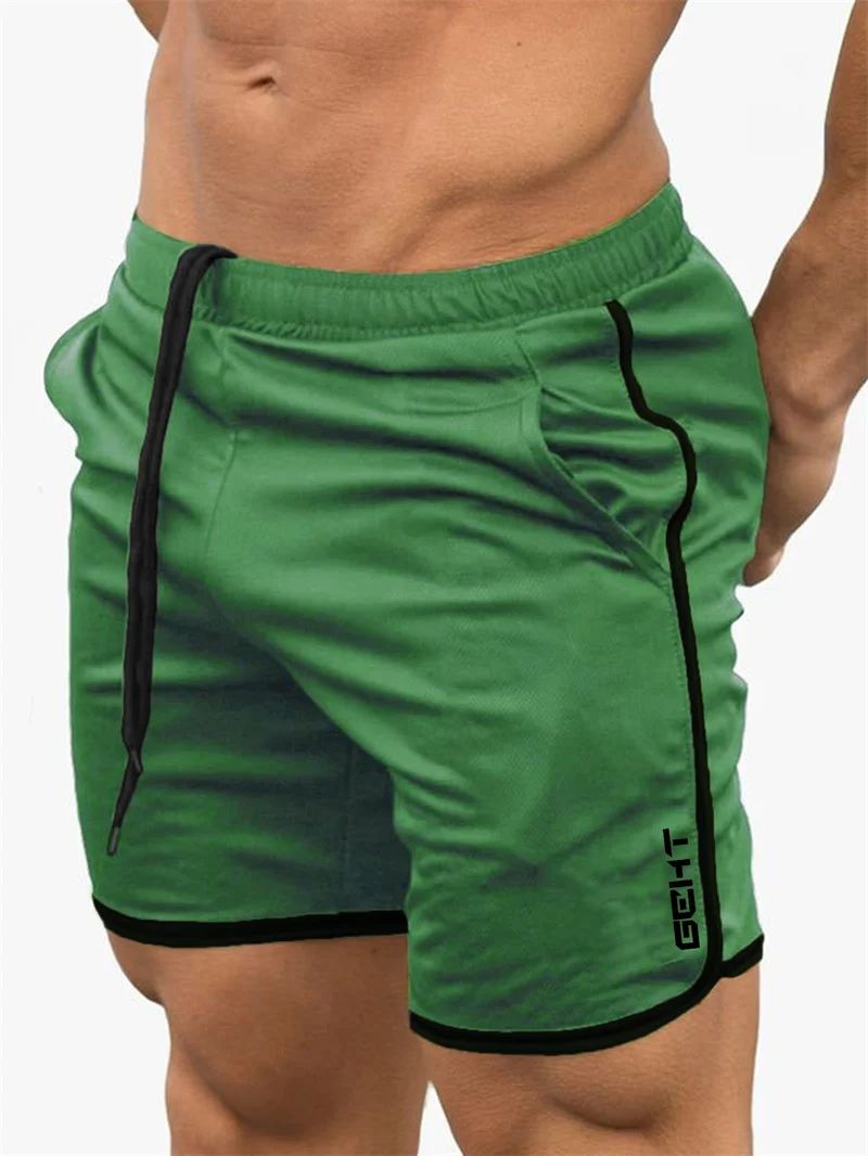 

Summer Men casual Shorts Workout Male sweatpants Breathable Mesh shorts Quick Dry Jogger Beach Pants Men Daily printing shorts