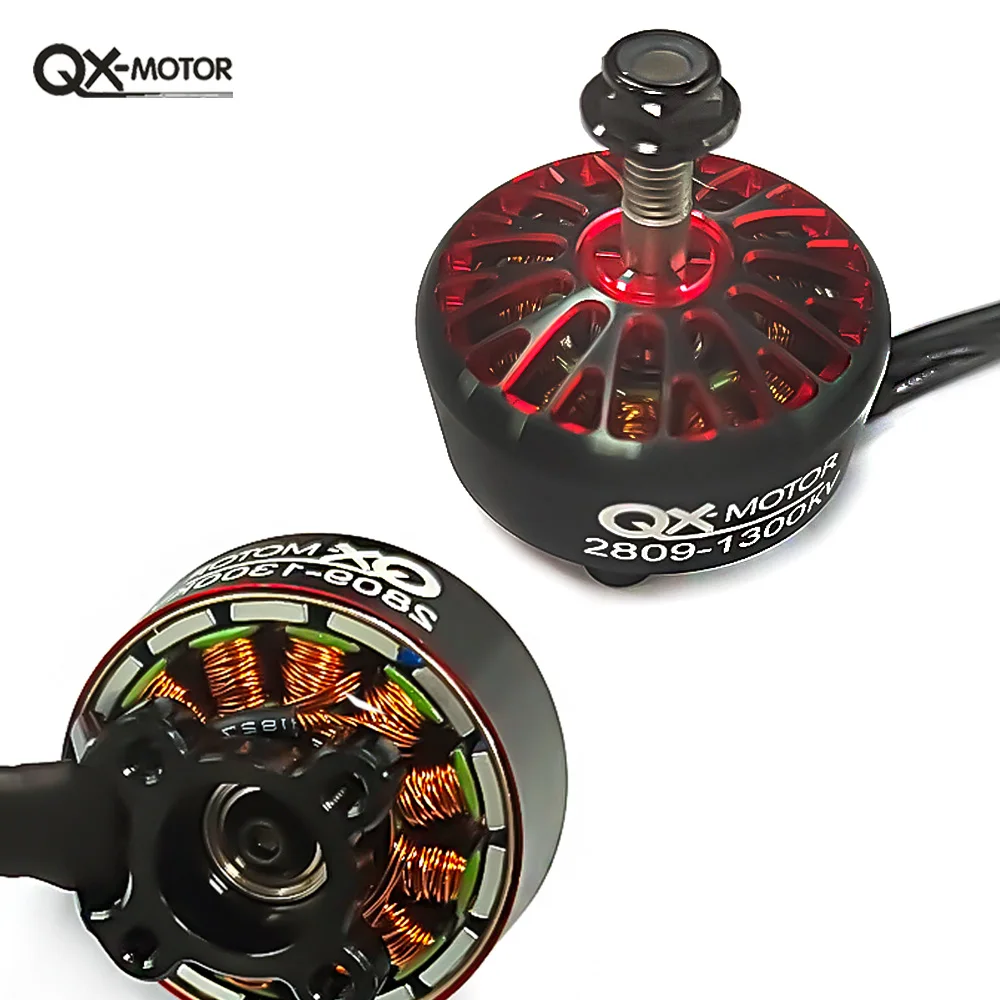 

QX-MOTOR 3-6S Бесщеточный двигатель 2809 800 кВ 1300 кВ для квадрокоптера с фиксированным крылом, гоночного дрона, детали игрушек с дистанционным управлением