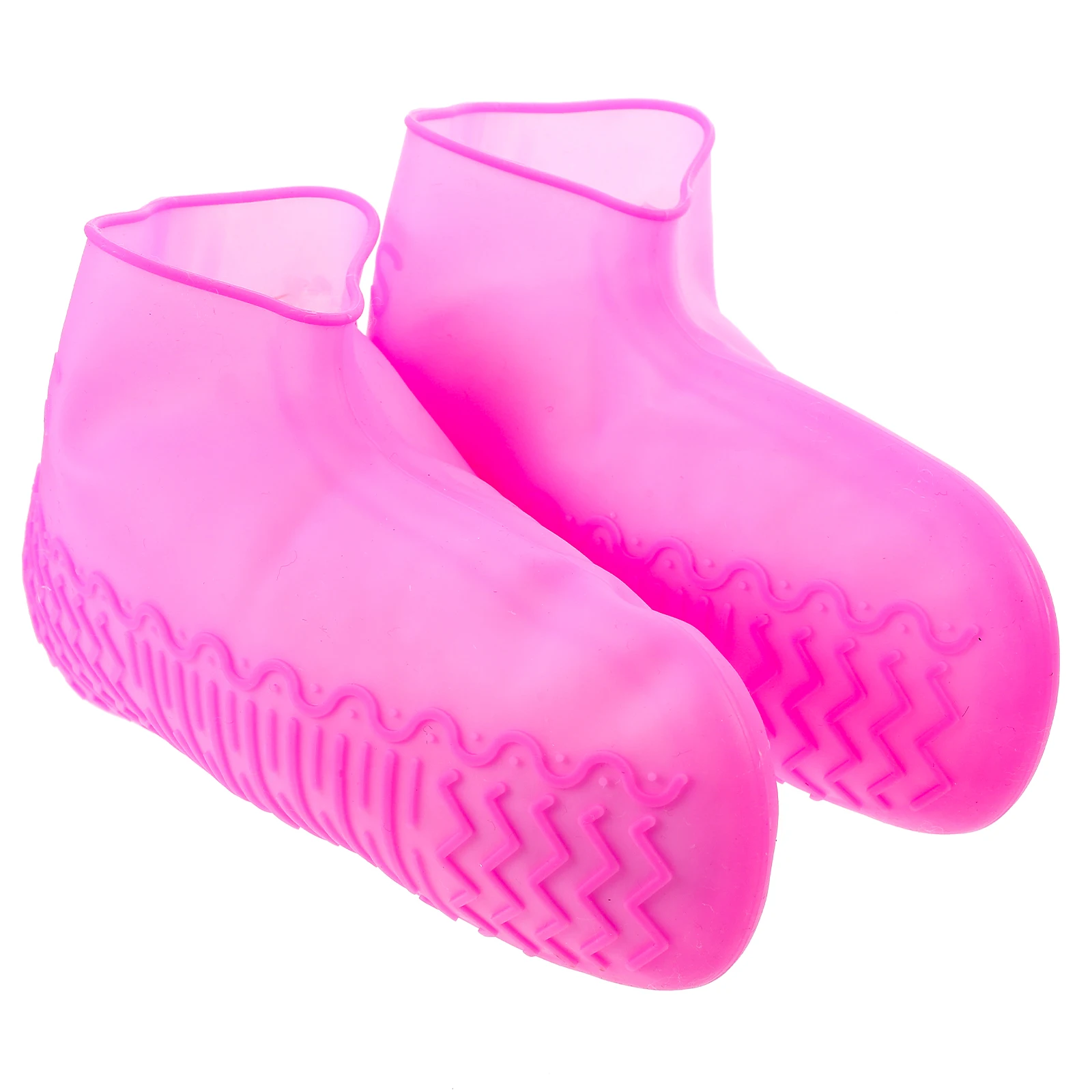 

Waterproof Shoe Covers Rainy Day Protector Silicone Shoes Case Pink Anti-skid Overshoes Child