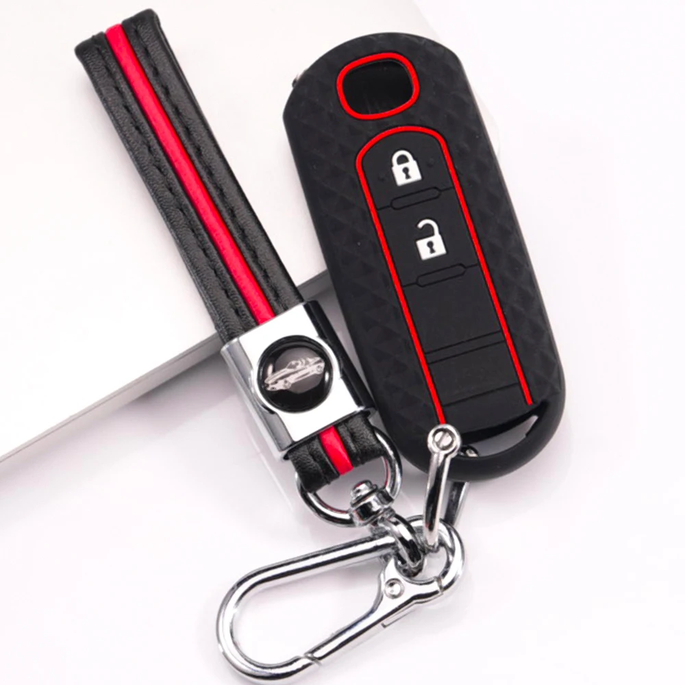 Soft Key Holder Keychain For Mazda 2 3 6 Axela Atenza CX5 CX 3 CX7 CX8 CX9 CX30 CX50 MX5 Miata 3 BM 3 BN 6 GJ CX5 KE Exact Fit
