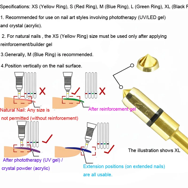 Tungsten Carbide Nail Tip Bottom Drill Bit Electric Manicure Drills For Milling Cutter Nail Burr Pedicure Accessories