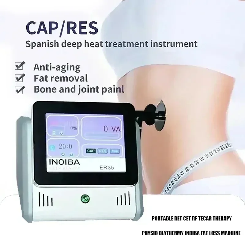 2024 INDIBA Newest 448K TECAR Body Care System Indiba RET CET RF Machine Weight Loss 448KHZ INDIBA For Spa And Salon Use