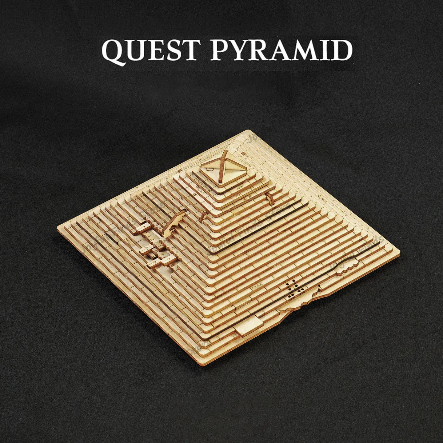Surprise Gift Quest Pyramid Puzzle Box With Hidden Compartment Brain Teaser Games For Adults Kids IQ Test Creative Toys