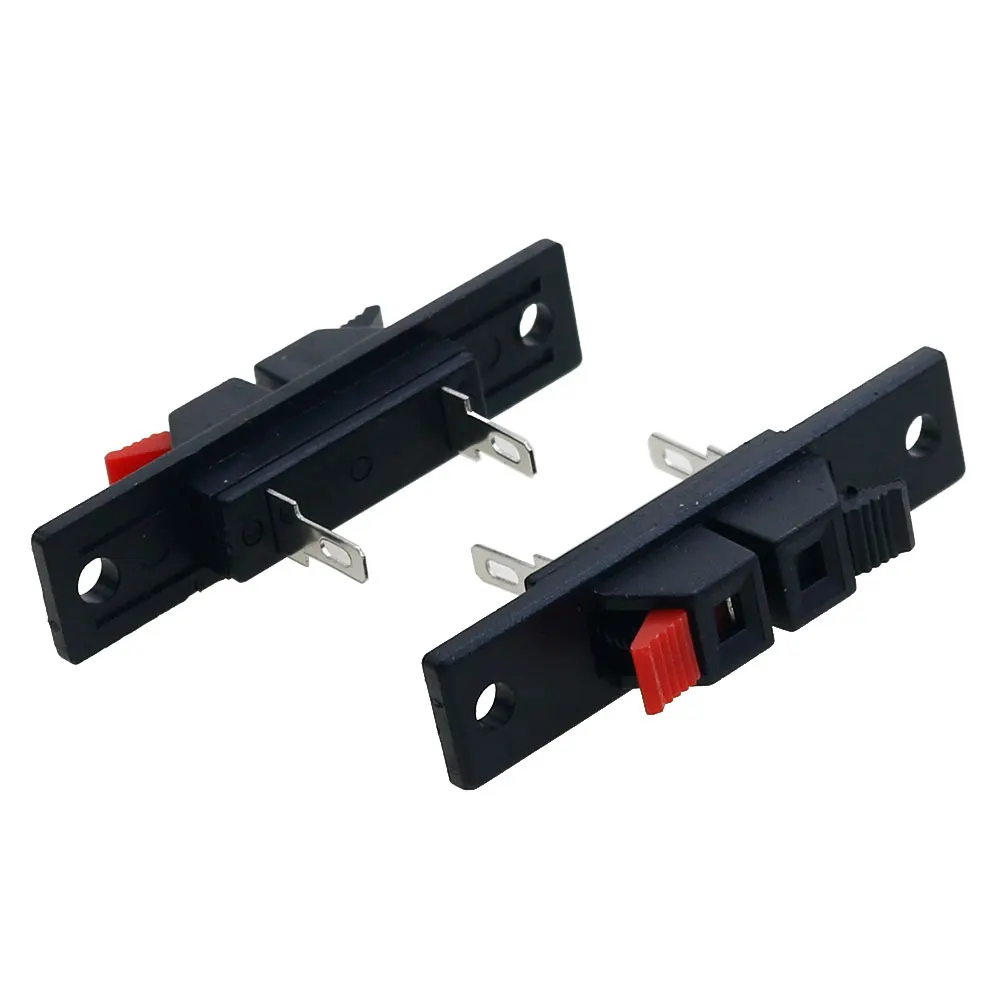10pcs 2 Positionen Anschluss klemme Push-In-Buchse Last feder Audio-Lautsprecher klemmen Steckdose Clip WP2-35/WP2-203/WP2-204 – Detail 2