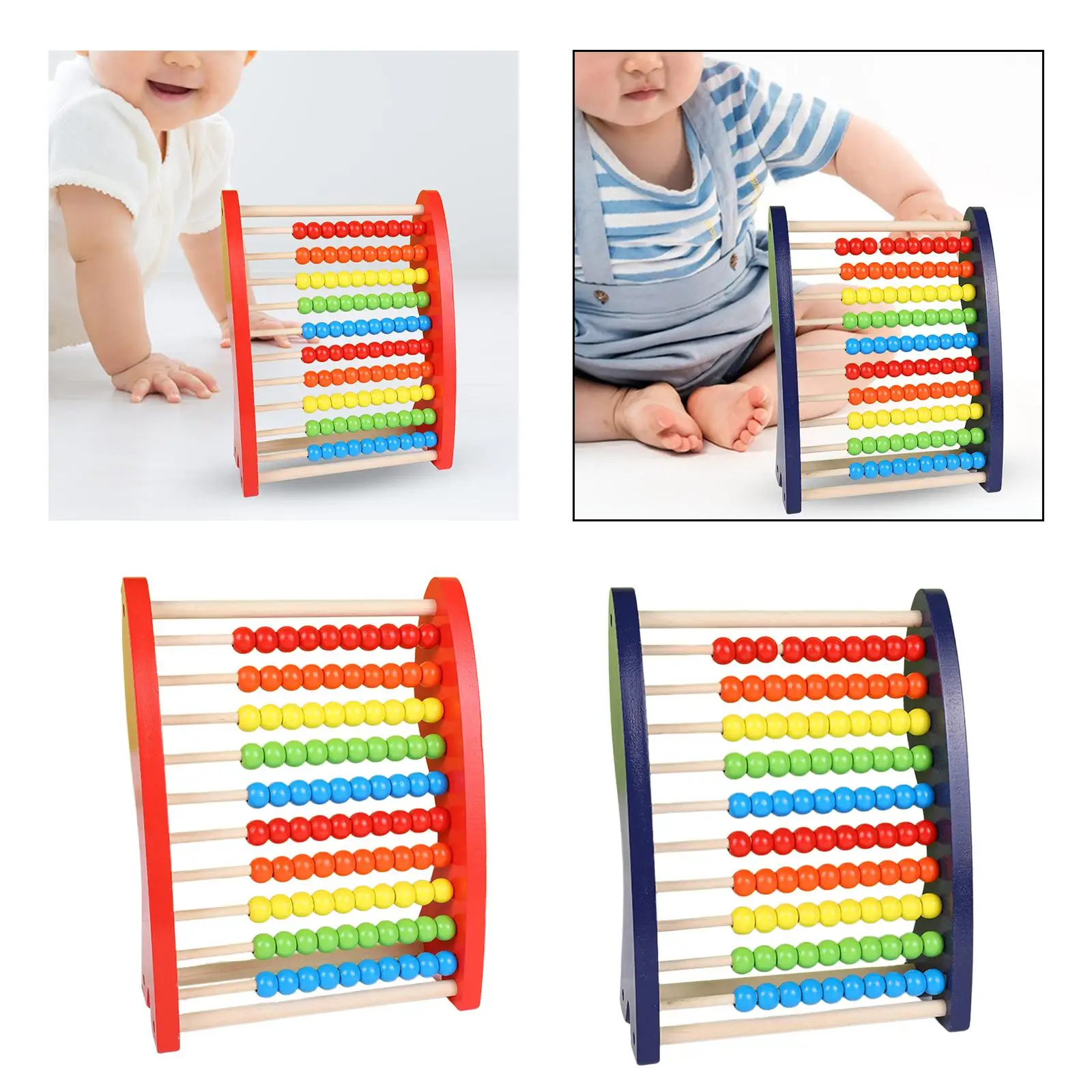 Abacus for Kids Math Development Toy Birthday Gifts Learning Game Wooden Abacus