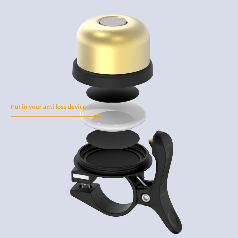 TWOOC 2022 New Retro Classical Bicycle Bell Road Car Anti-lost Device Bell Anti-theft Positioning Bell Cycling Warning Alarm