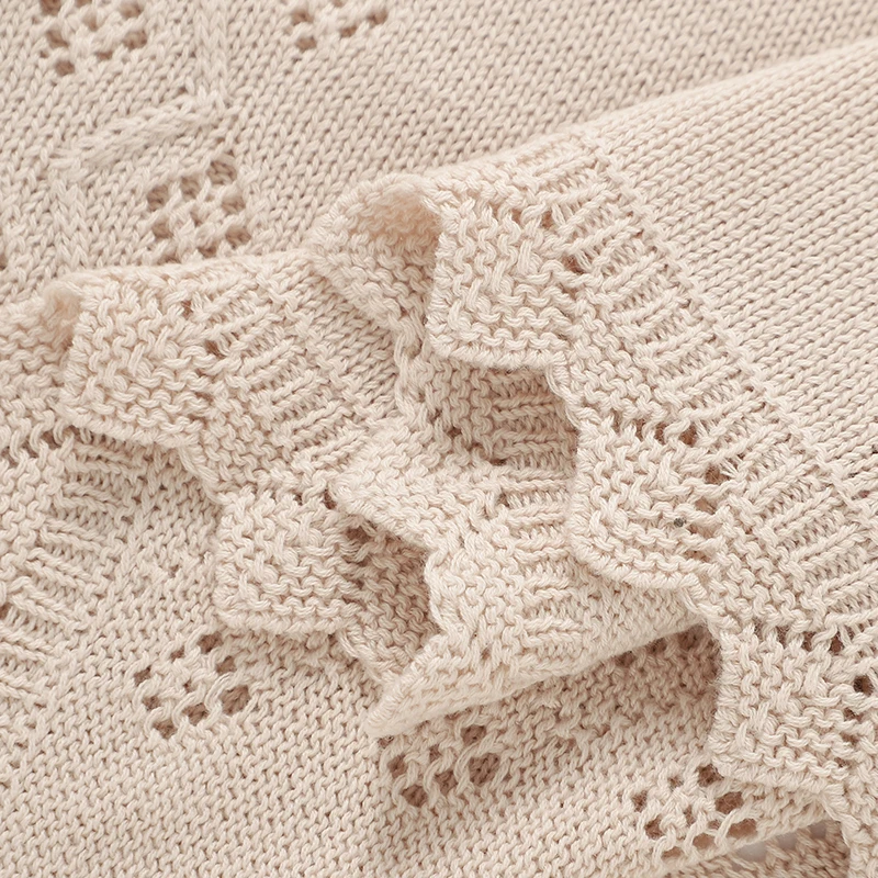 الوليد الطفل بطانية القطن متعددة الاستخدام محبوك الرضع أطفال بنين بنات النوم لحاف يغطي لعربة 90*70 سنتيمتر تلقي حصيرة #5