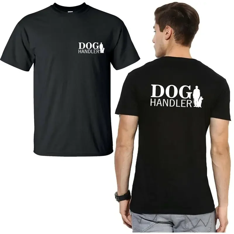 Dog Handler Left Chest Logo Back T Shirt Workwear Uniform Security Top