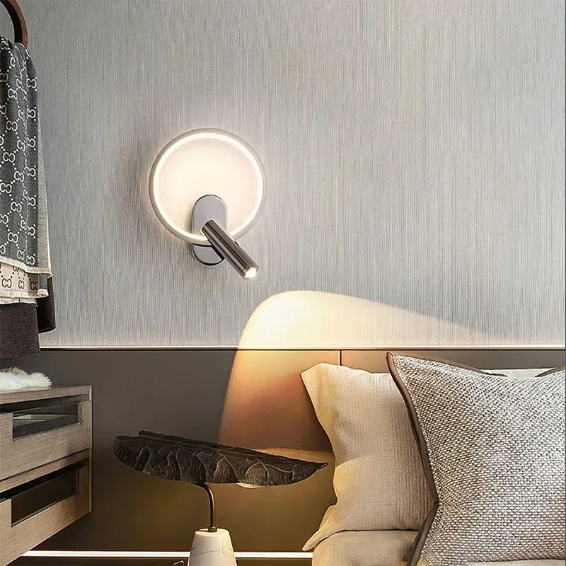 

Modern Led Wall Lamp Bedside Sconce for Living Room Bedroom Aisle Stair Balcony Corridor Reading Study Home Decor Light Fixture