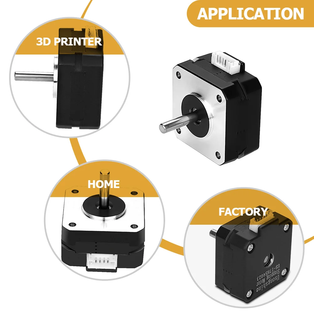 

42 Phase Steel Stepper Motor for 3D Printer Reinforced Pcb Board Uniform Wear Motor Precision Rate Control Driver