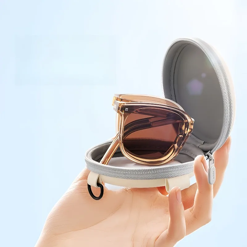 Women's Folding Fashion Glasses - Light Summer Small Face Rectangle Frame, Metal Hinges
