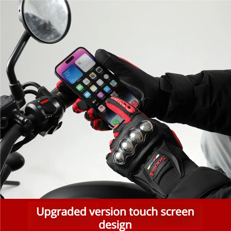 Winter Motorcycle Gloves For Men And Women Touchscreen Anti-slip Anti-fall Waterproof Windproof Warm Motorcycle Gloves Equipment