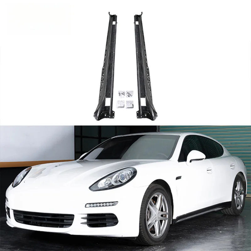 Carbon Fiber Lower Side Body Trim Short Wheelbase Vehicle Upgrade Mod Parts