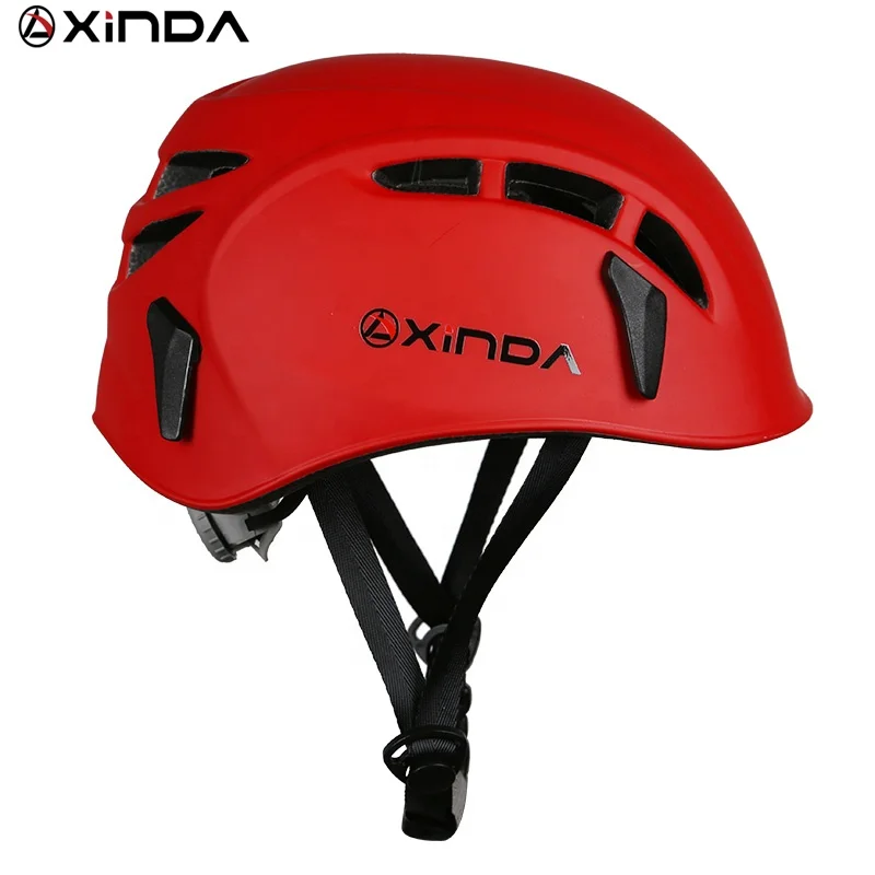 XINDA red ABS CE certified rock climbing helmet