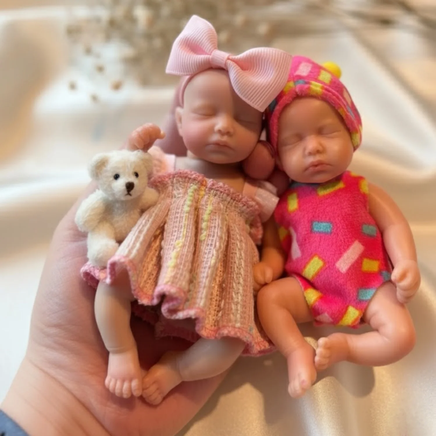 6 بوصة لطيف صغير سيليكون لولو بيبي فتاة النخيل دمية رسمت تولد من جديد الطفل حلية لعبة طفل هدية تحصيل Bebê تولد من جديد