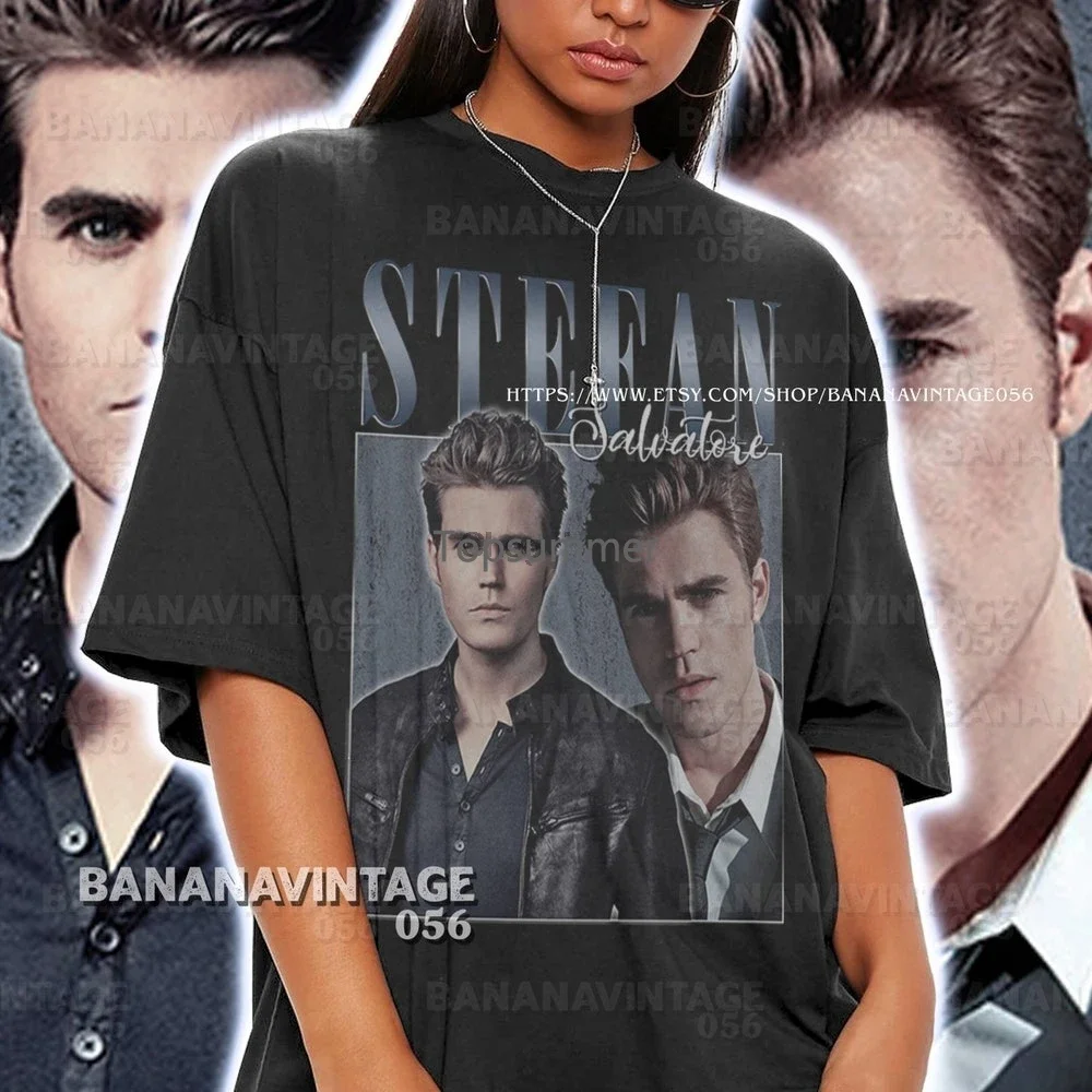 Stefan Shirt Klaus Tee Stefan Salvatore Tshirt Movie Vampire Diaries Niklaus Mikaelson Sweatshirt Damon Salvatore T-Shirt Bn19