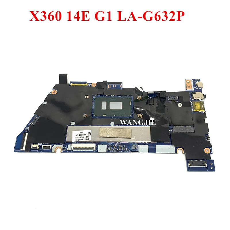 For HP Chromebook x360 14E G1 14 G1 Laptop Motherboard L67168-001 DPC40 LA-G632P UMA Pent4417U 8GB 32GeM 100% Working