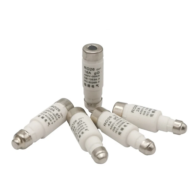 10 peças fusíveis tipo d0 inserção fusíveis neozed inserção 16a/25a/32a/63a/50a 400vac m4yd