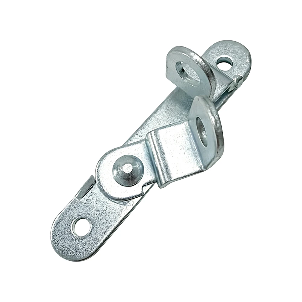 Trailer Door Latch Hasp for Cargo Applications Zinc Plated Steel with 1 14 x 5 58 Dimensions and 4 34 Hole Spacing