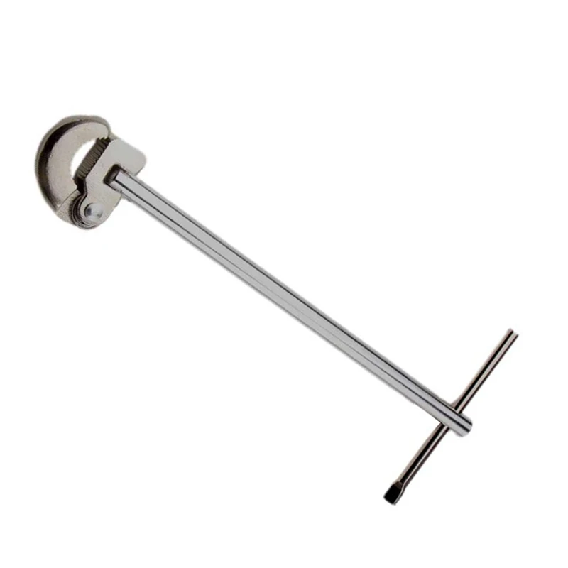 1PC T-Type  180 Degree  Rotation Clamping Faucet Basin Wrench Plumbing Tool Hand Tools  Sink Bathtub Basin Wrench