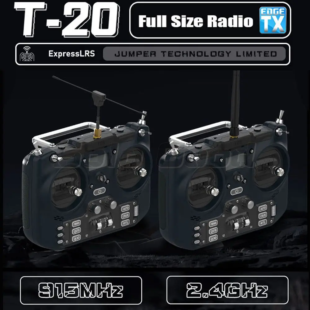 Jumper T-20 T20 ELRS ExpressLRS pełny wymiar Radio 915Mhz/2.4GHz Oled ekran transmisji Max 1000mW dla długi zasięg drona RC