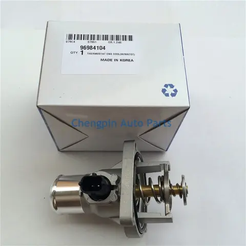 엔진 냉각수 온도 조절 장치 어셈블리 원래 OEM # 96984104 Chevrolet Cruze Sonic Aveo Astra Zafira Signum용 온도 조절기