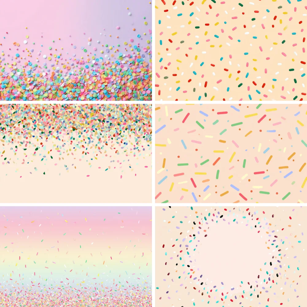 

Photography Backdrop Pink Grow Up Confetti Pastel Banner Girl Baby Shower Happy Birthday Party Decor Background