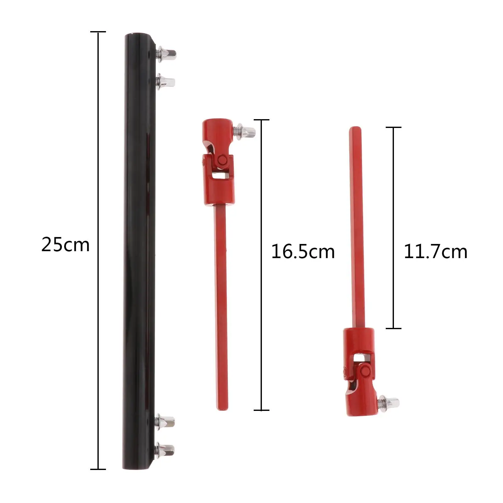 Double Pedal Drum Linkage Replacement Steel Connecting Bar DIY Percussion Tool for Drum Player Upgrade