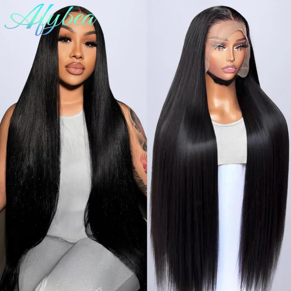 

250 Density Bone Straight Human Hair Wig 30 40 Inch Hd Lace Frontal Wig 13x6 Human Hair Pre Plucked Brazilian Lace Wig For Women