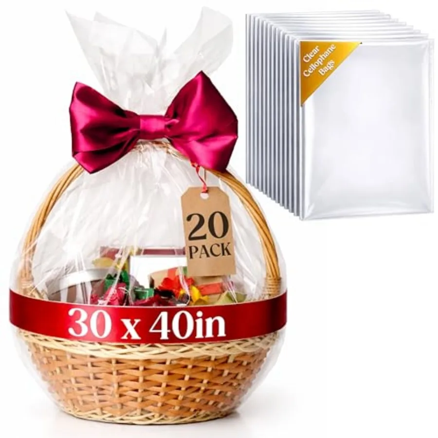 

Large s for Gift Baskets Gift Wrap for Gift Baskets, Floristry, Party Favors and Food Packaging