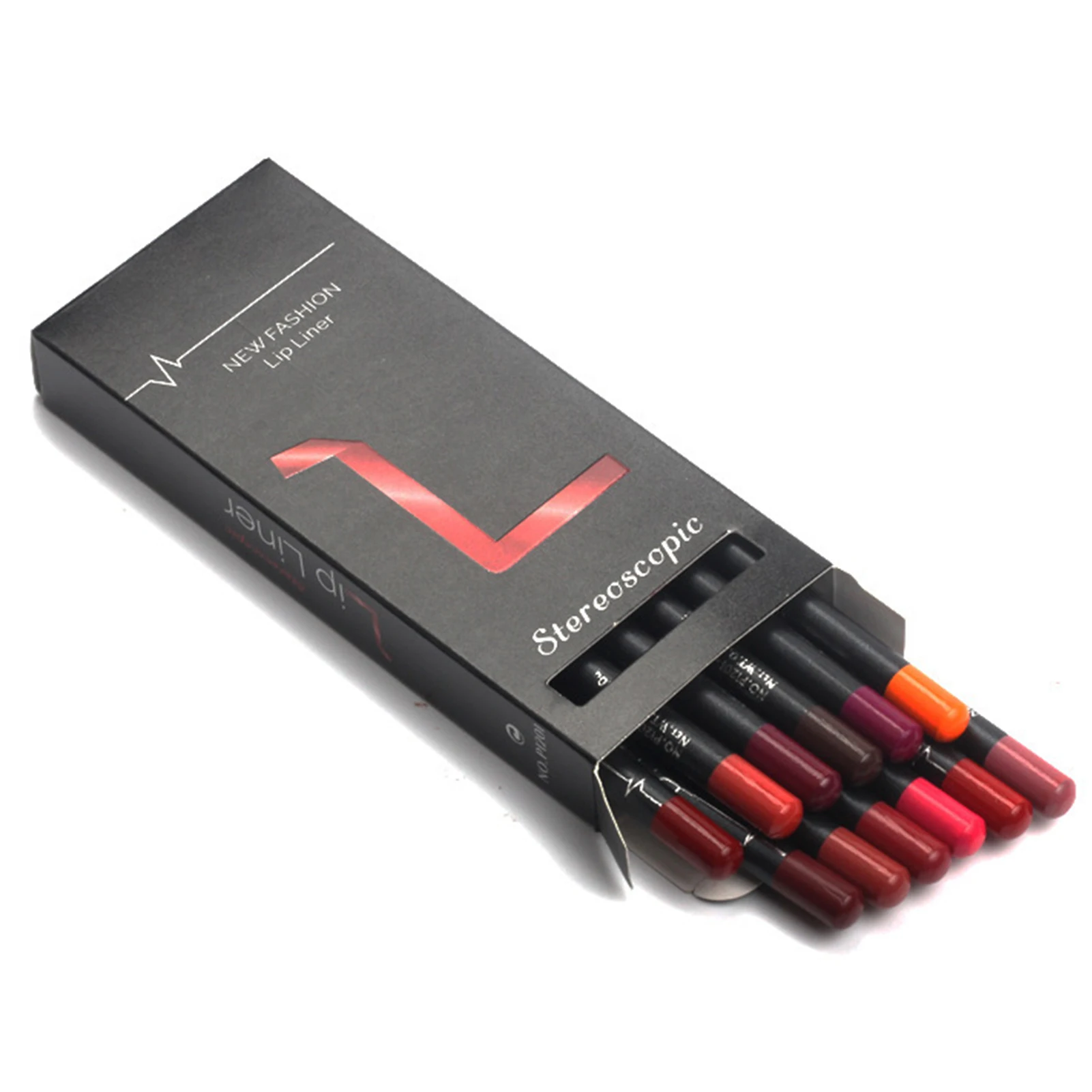 Set di matite per labbra natalizie Matita per labbra opaca Matita per labbra 12 colori Matita per trucco labbra Matita per labbra a lunga durata Impermeabile