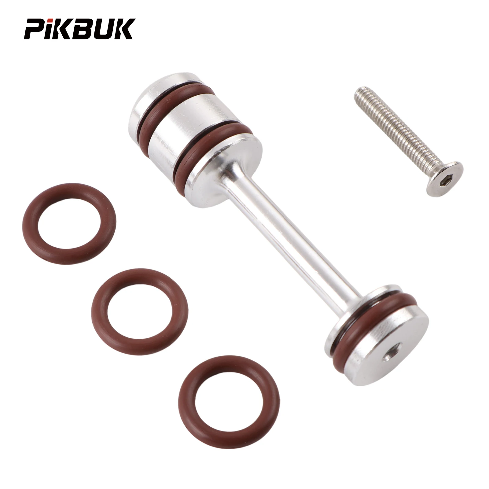 PIKBUK Billet Aluminum Oil Diverter Barbell & Front Gallery Plug Compatible with GM Gen III/IV For GM LS Engines W/FKM O Ring